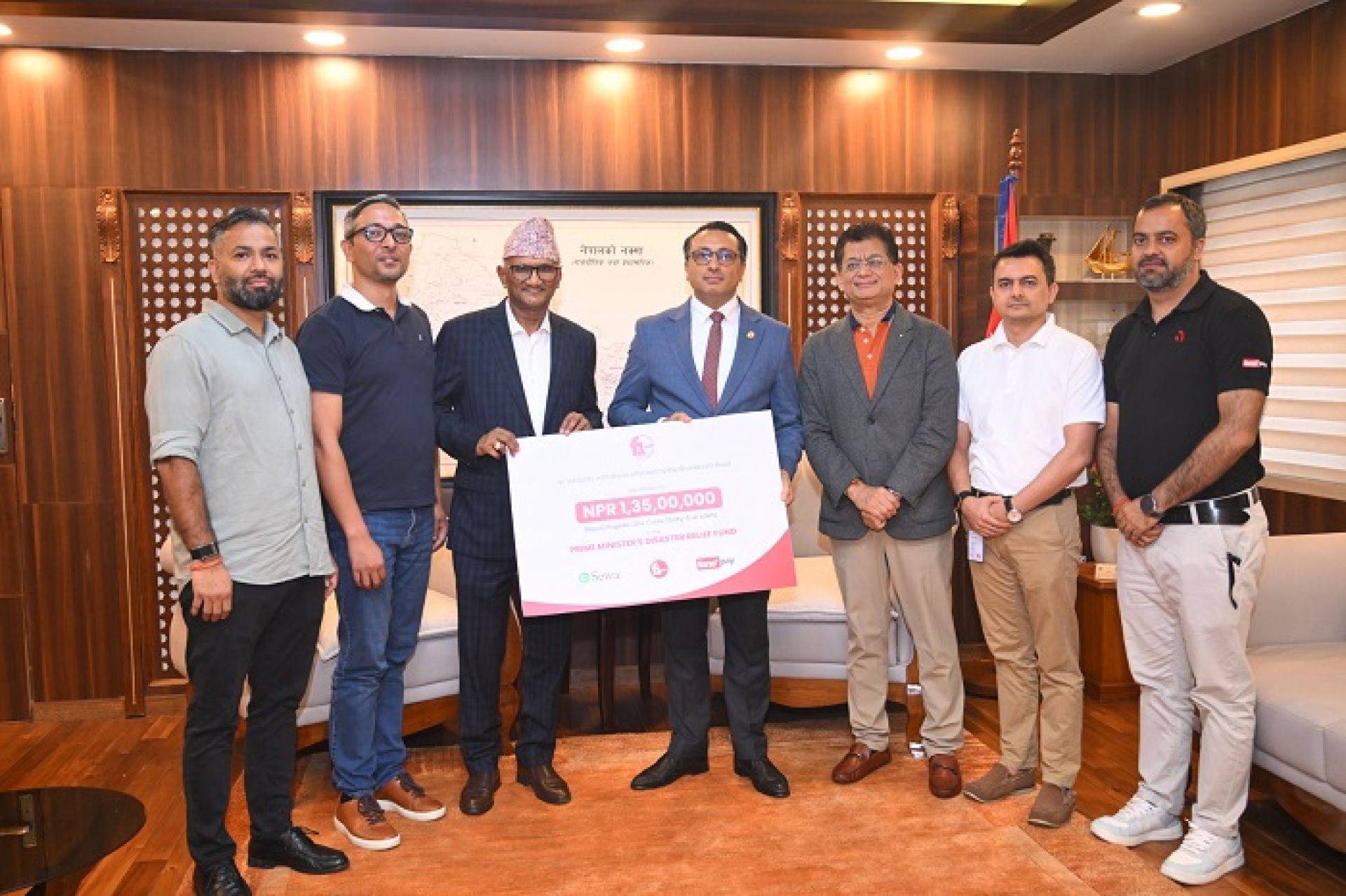 एफवानसफ्ट ग्रुपद्वारा प्रधानमन्त्री राहत कोषमा एक करोड ३५ लाख सहयोग